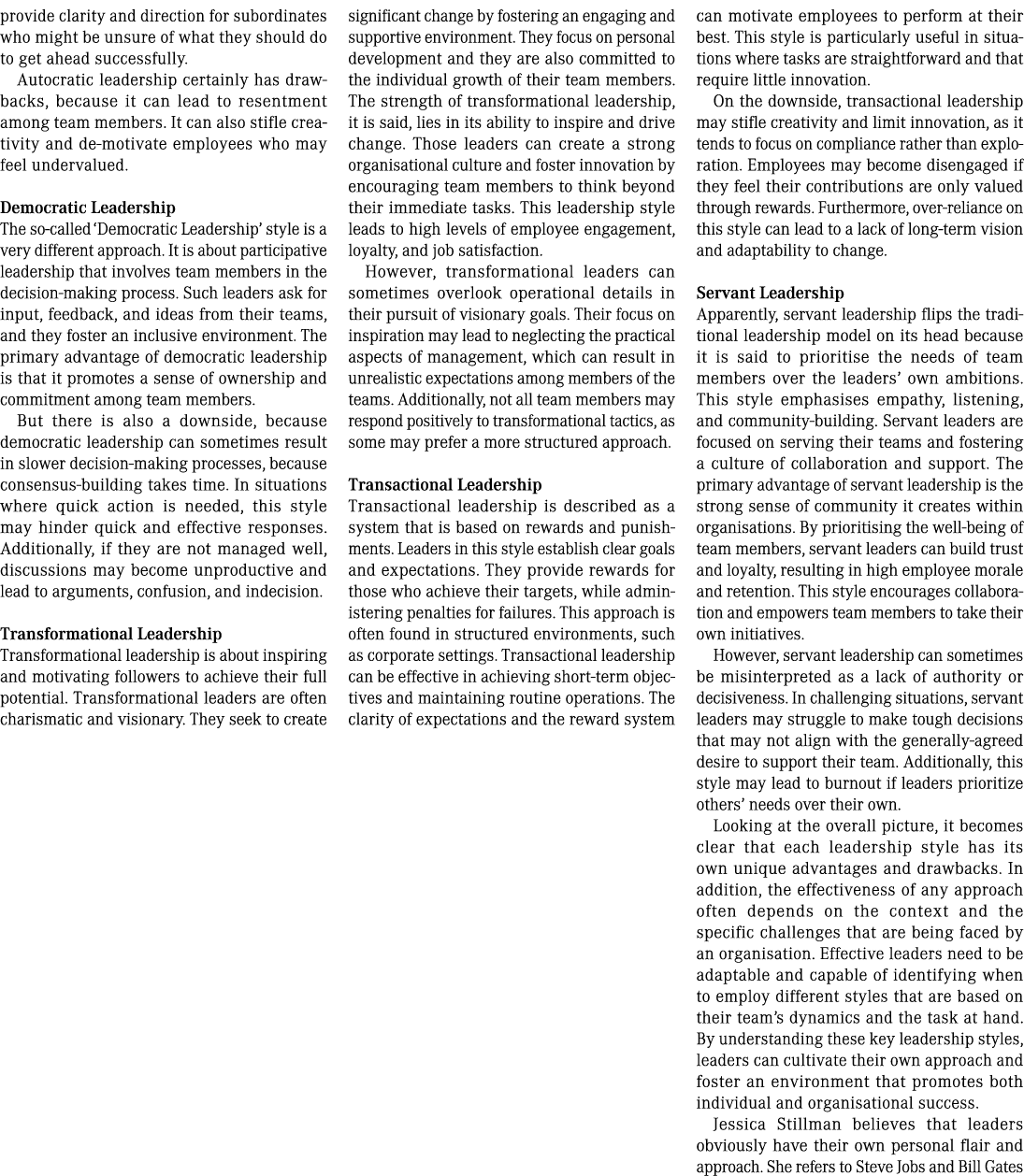 provide clarity and direction for subordinates who might be unsure of what they should do to get ahead successfully. ...