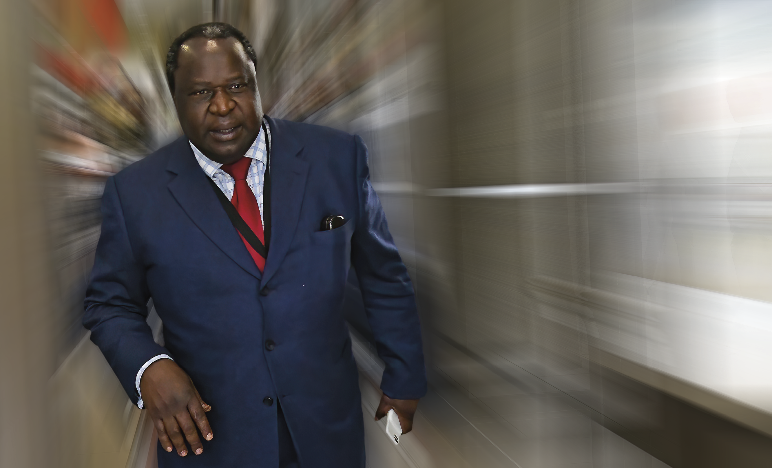 CAPE TOWN, SOUTH AFRICA FEBRUARY 20: (SOUTH AFRICA OUT) Finance minister Tito Mboweni arrives at Parliament prior to his 2019 budget speech in Parliament on February 20, 2019 in Cape Town, South Africa. Mboweni, a former SA Reserve Bank governor delivered his first annual budget speech as minister of Finance amid socio-economic and political issues in the country. (Photo by Gallo Images/Brenton Geach)