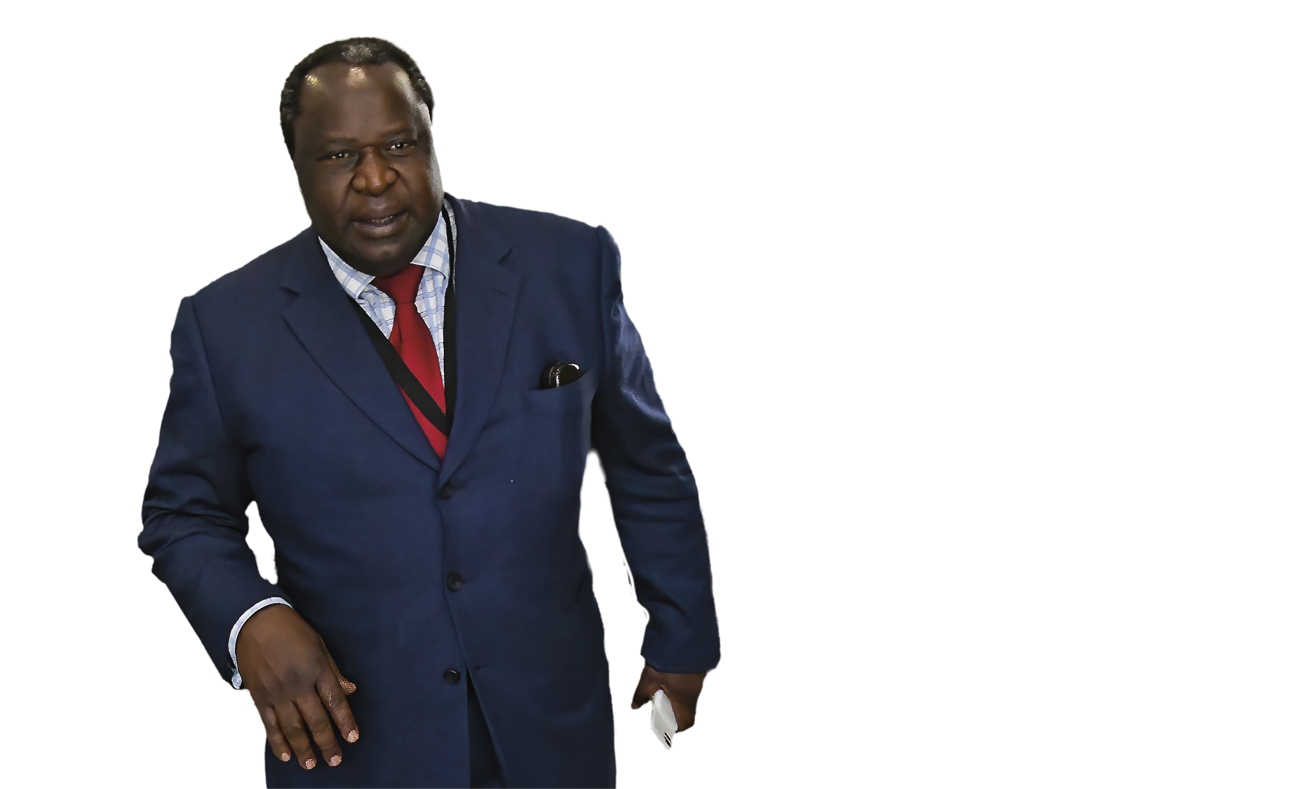 CAPE TOWN, SOUTH AFRICA FEBRUARY 20: (SOUTH AFRICA OUT) Finance minister Tito Mboweni arrives at Parliament prior to his 2019 budget speech in Parliament on February 20, 2019 in Cape Town, South Africa. Mboweni, a former SA Reserve Bank governor delivered his first annual budget speech as minister of Finance amid socio-economic and political issues in the country. (Photo by Gallo Images/Brenton Geach)