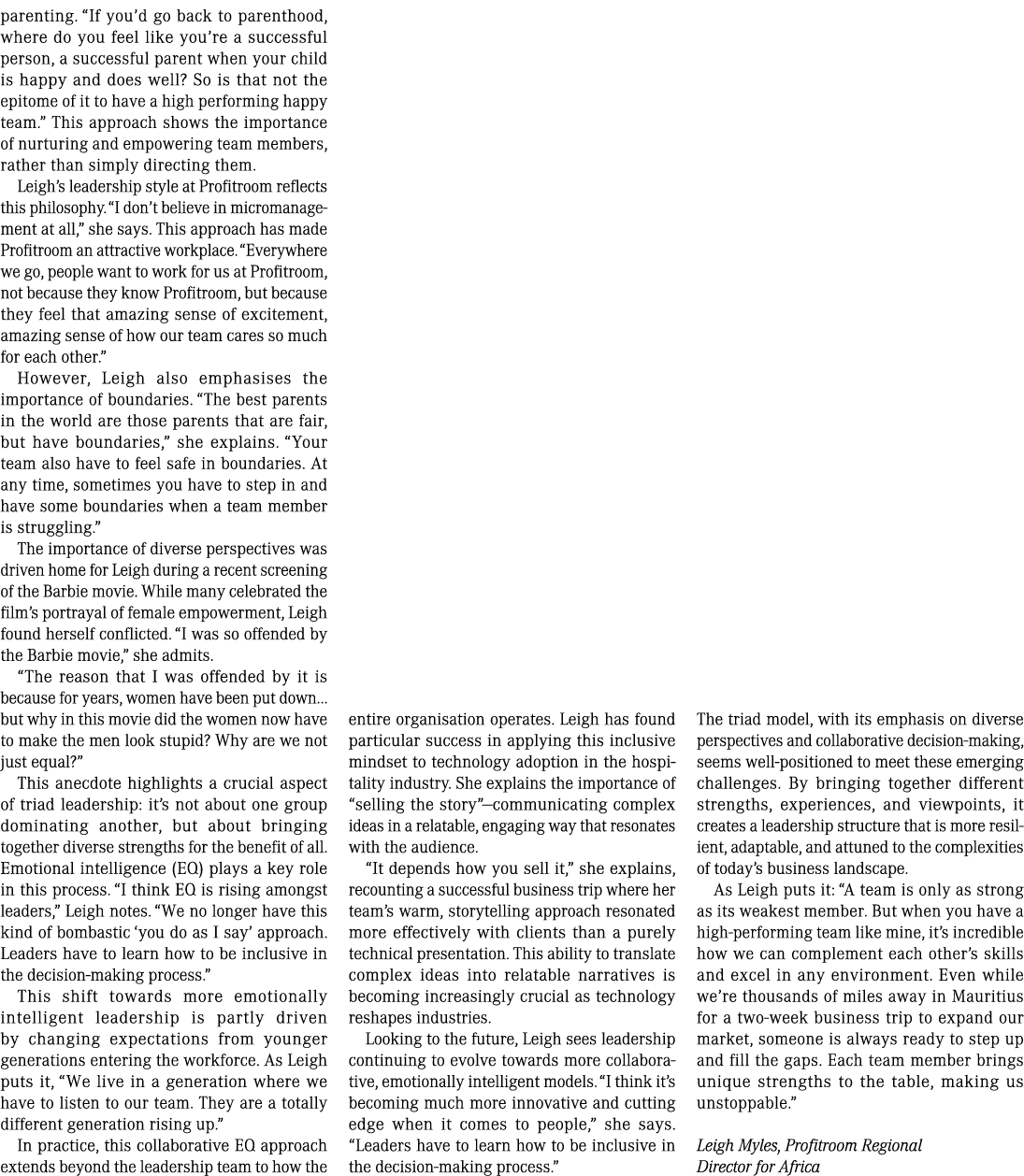 parenting. “If you’d go back to parenthood, where do you feel like you’re a successful person, a successful parent wh...