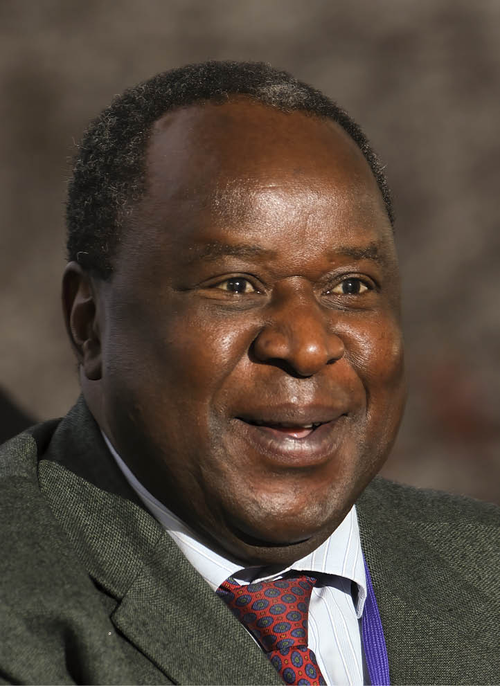 BERLIN, GERMANY - NOVEMBER 19: Tito Mboweni, Finance Mnister of South Africa, arrives for the Compact with Africa summit at the Chancellery on November 19, 2019 in Berlin, Germany. The summit, hosted by the German government, brings together leaders from 12 African nations and seeks to further the groundwork for increased private investment in those countries. (Photo by Sean Gallup/Getty Images)
