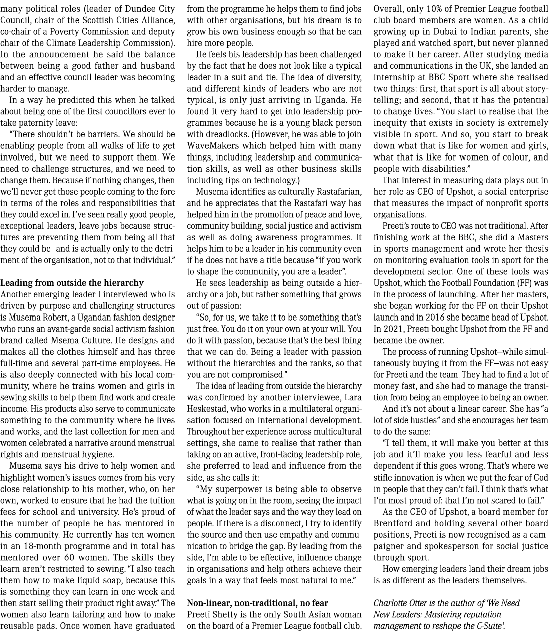 many political roles (leader of Dundee City Council, chair of the Scottish Cities Alliance, co chair of a Poverty Com...