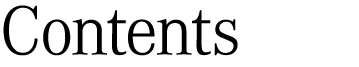 Contents