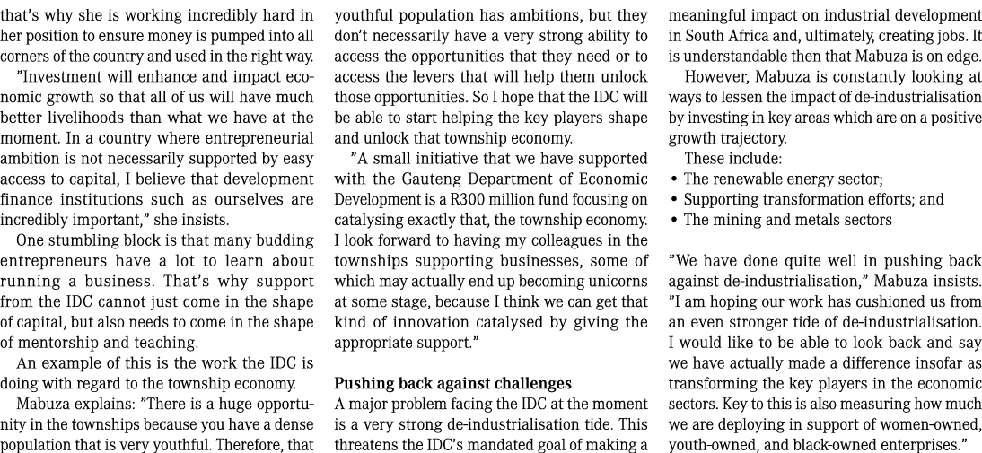 that’s why she is working incredibly hard in her position to ensure money is pumped into all corners of the country a...