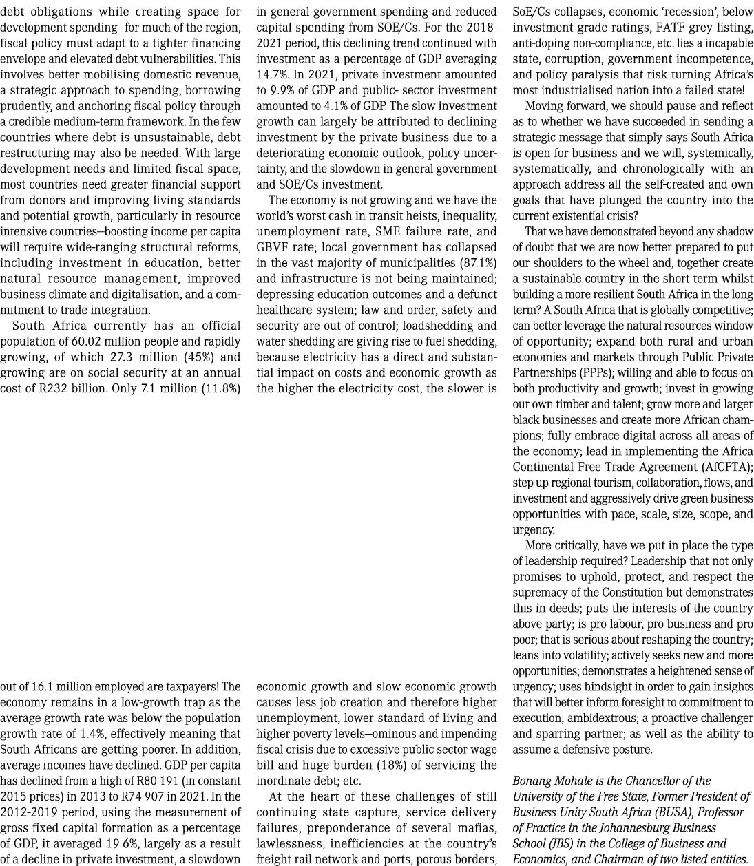 debt obligations while creating space for development spending—for much of the region, fiscal policy must adapt to a ...