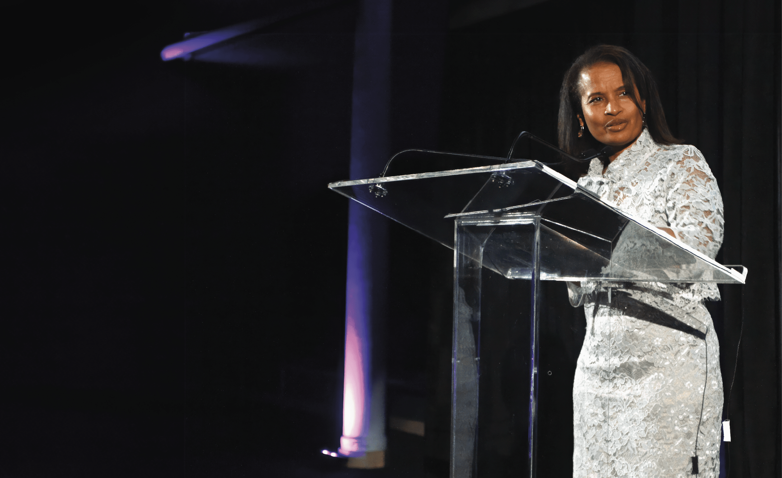 NEW YORK, NY - JUNE 24: Geraldine Fraser-Moleketi speaks at the Global Ocean Commission VIP Reception  at American Museum of Natural History on June 24, 2014 in New York City.  (Photo by Jerritt Clark/FilmMagic)