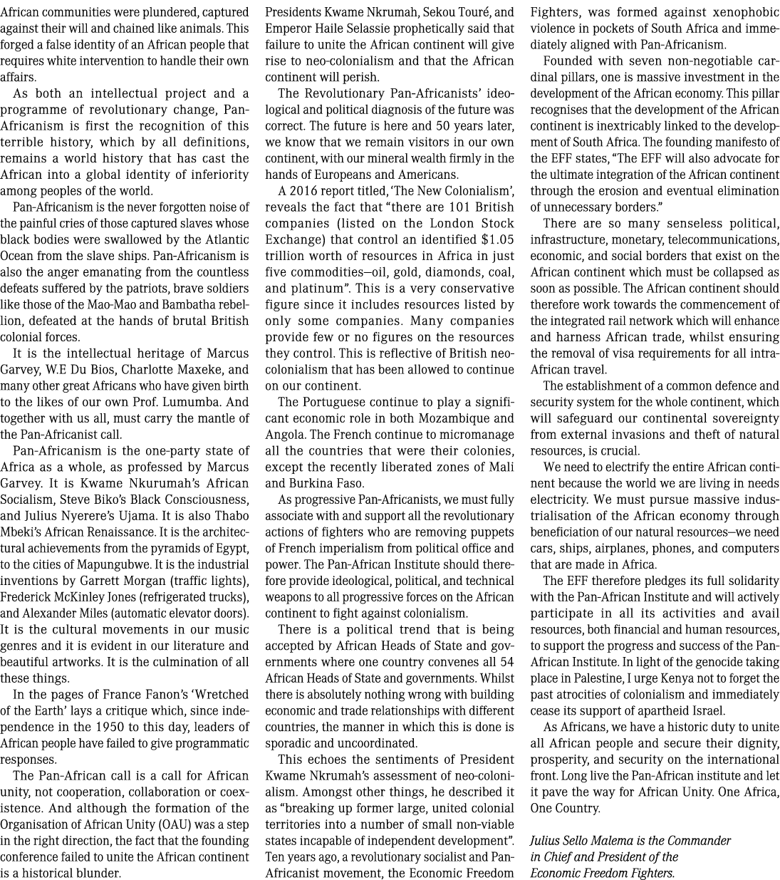 African communities were plundered, captured against their will and chained like animals. This forged a false identit...