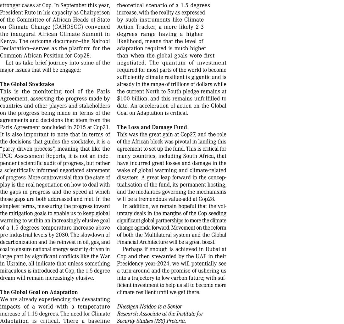 stronger cases at Cop. In September this year, President Ruto in his capacity as Chairperson of the Committee of Afri...