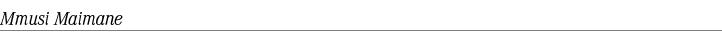 Mmusi Maimane