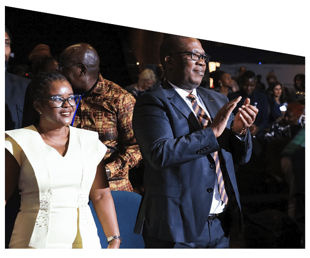 JOHNNESBURG, SOUTH AFRICA - JANUARY 18: Panyaza Lesufi at the release of the 2023 Matric Exams Results at Mosaiek Church in Fairland on January 18, 2024 in Johannesburg, South Africa. The announcement follows the release of the Independent Examinations Board candidates' results, who achieved an overall pass rate of 98.46%.(Photo by Luba Lesolle/Gallo Images via Getty Images)