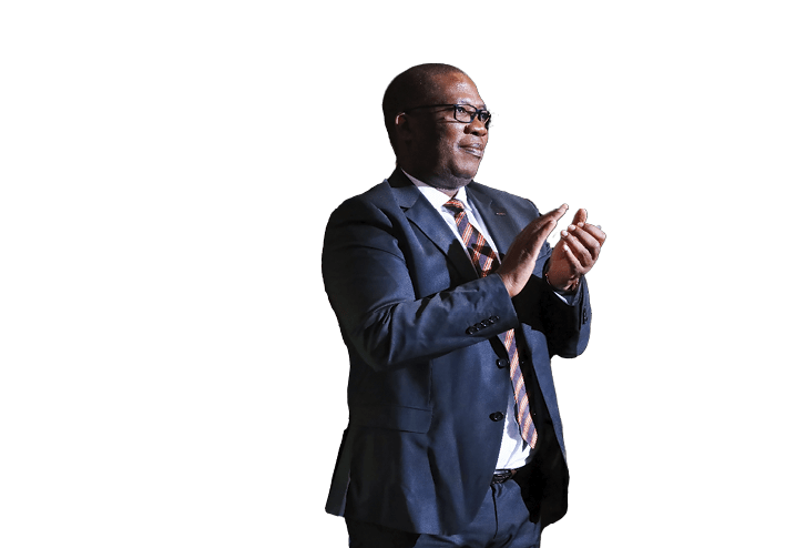 JOHNNESBURG, SOUTH AFRICA - JANUARY 18: Panyaza Lesufi at the release of the 2023 Matric Exams Results at Mosaiek Church in Fairland on January 18, 2024 in Johannesburg, South Africa. The announcement follows the release of the Independent Examinations Board candidates' results, who achieved an overall pass rate of 98.46%.(Photo by Luba Lesolle/Gallo Images via Getty Images)