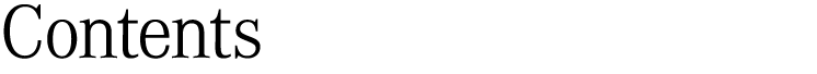Contents