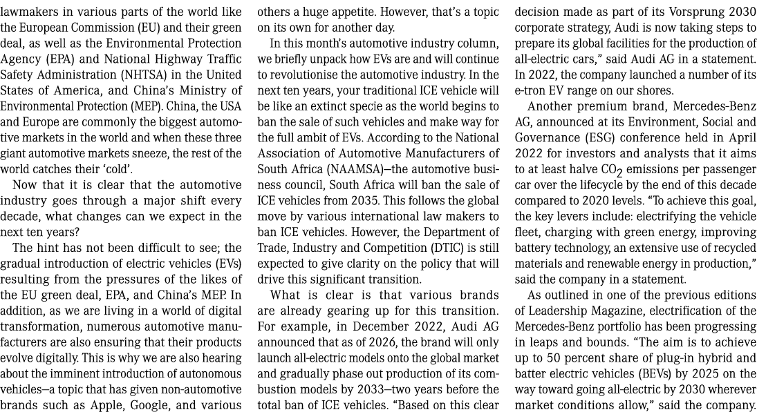 lawmakers in various parts of the world like the European Commission (EU) and their green deal, as well as the Enviro...
