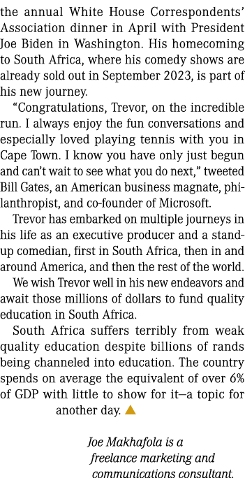 the annual White House Correspondents’ Association dinner in April with President Joe Biden in Washington. His homeco...