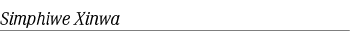 Simphiwe Xinwa