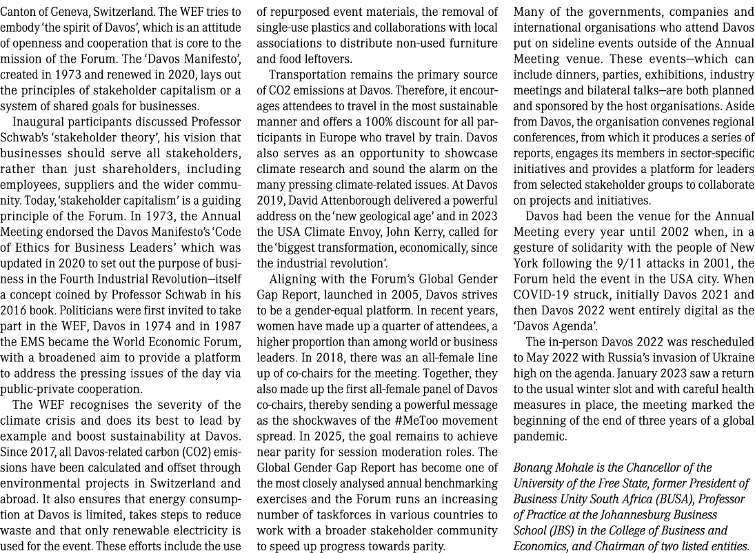 Canton of Geneva, Switzerland. The WEF tries to embody ‘the spirit of Davos’, which is an attitude of openness and co...