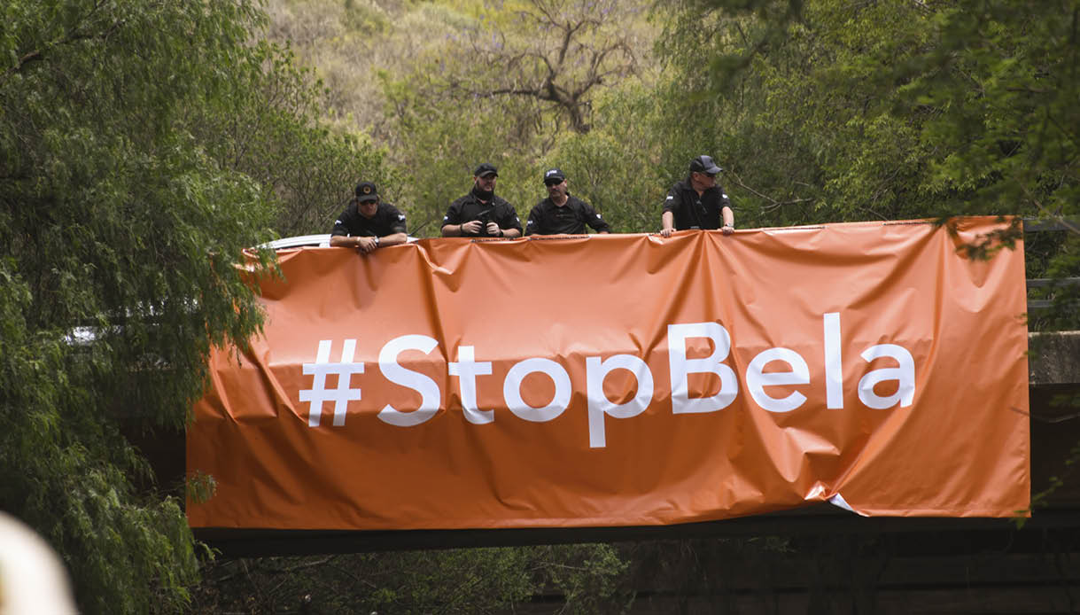 PRETORIA, SOUTH AFRICA - NOVEMBER 05: Various political parties at the implementation of the BELA Act on November 05, 2024 in Pretoria, South Africa. The group protested against Sections 5 and 6 of the Basic Education Laws Amendment Act 32 of 2024 (Bela Act), which is set to deprive school governing bodies of the final decision-making powers over schools? admission and language policies. (Photo by Frennie Shivambu/Gallo Images via Getty Images)