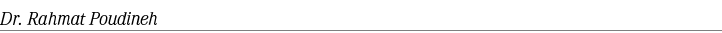 Dr. Rahmat Poudineh