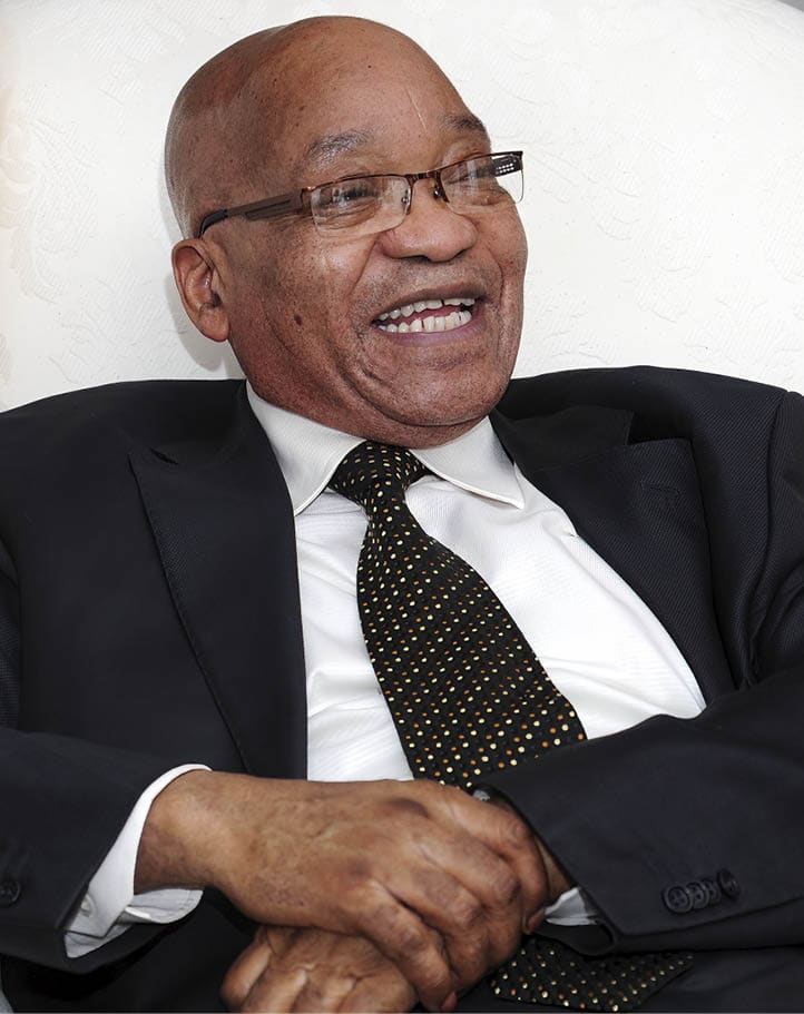JOHANNESBURG, SOUTH AFRICA - APRIL 11: (SOUTH AFRICA OUT) President Jacob Zuma during an interview ahead of his 70th birthday today on April 11, 2012 in Johannesburg, South Africa. (Photo by Daily Sun/Gallo Images/Getty Images)