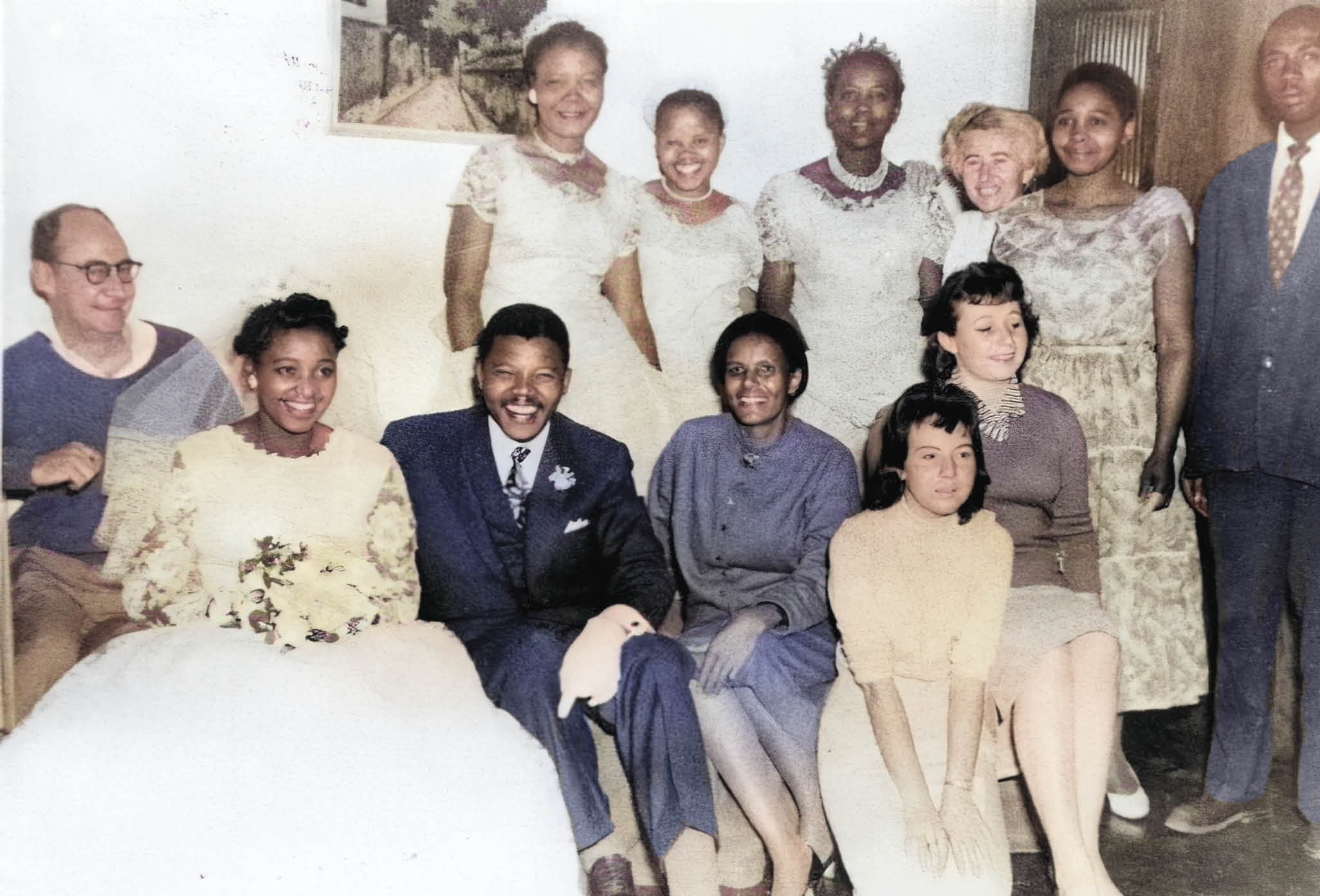 SOUTH AFRICA - June 14, 1958: Nelson Mandela and Winnie Madikizela's wedding photo. (Photo by Gallo Images via Getty Images/Avusa)