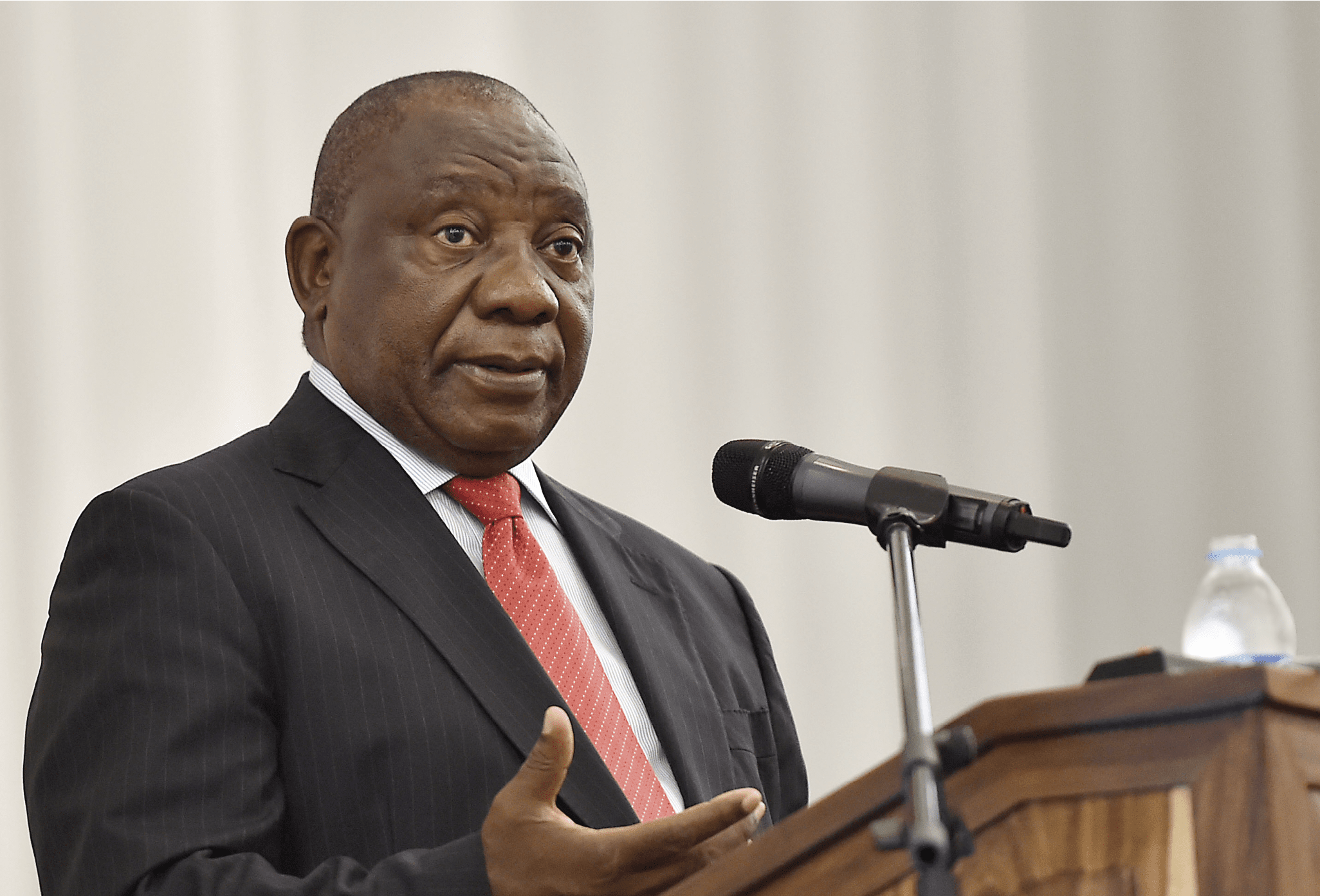 President Cyril Ramaphosa during the official opening of the 3rd Basic Education Lekgotla at Birchwood Hotel in Boksburg. 21/01/2019 Kopano Tlape GCIS 