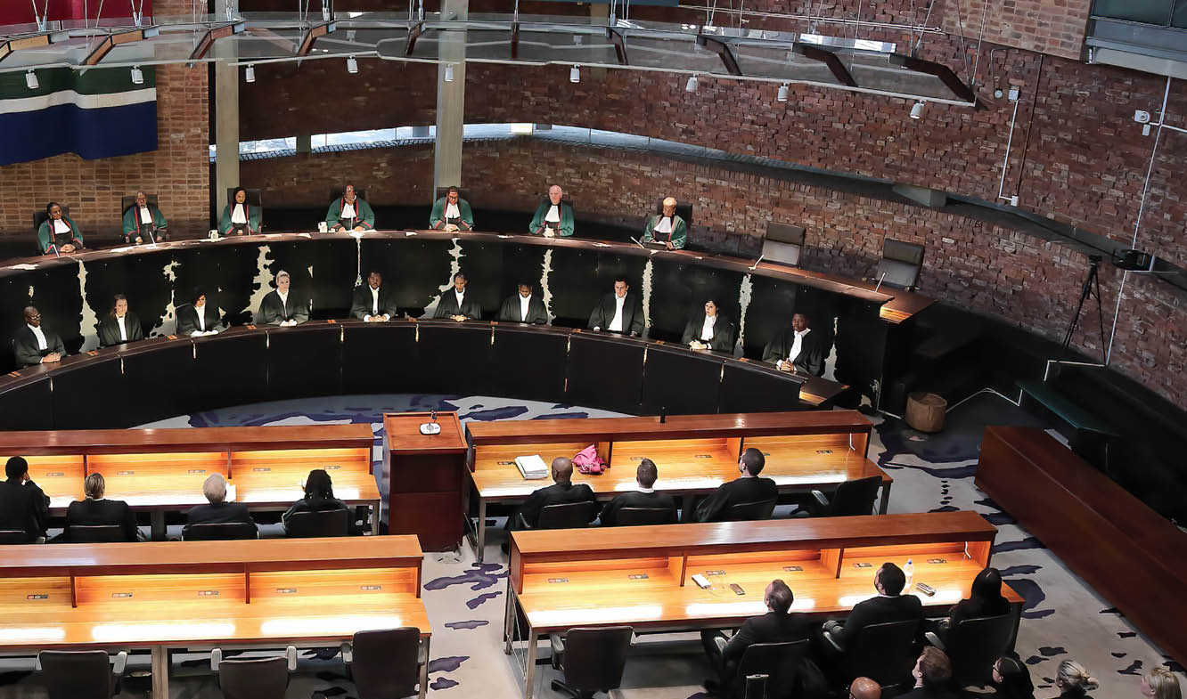 JOHANNESBURG, SOUTH AFRICA SEPTEMBER 18: (SOUTH AFRICA OUT) Constitutional Court sitting where it was ruled that the personal use of dagga is not a criminal offence on September 18, 2018 in Johannesburg, South Africa. The ruling follows a Western Cape High Court judgment that the possession, cultivation and use of dagga for private use was allowed. (Photo by Alaister Russell/Sowetan/Gallo Images/Getty Images)