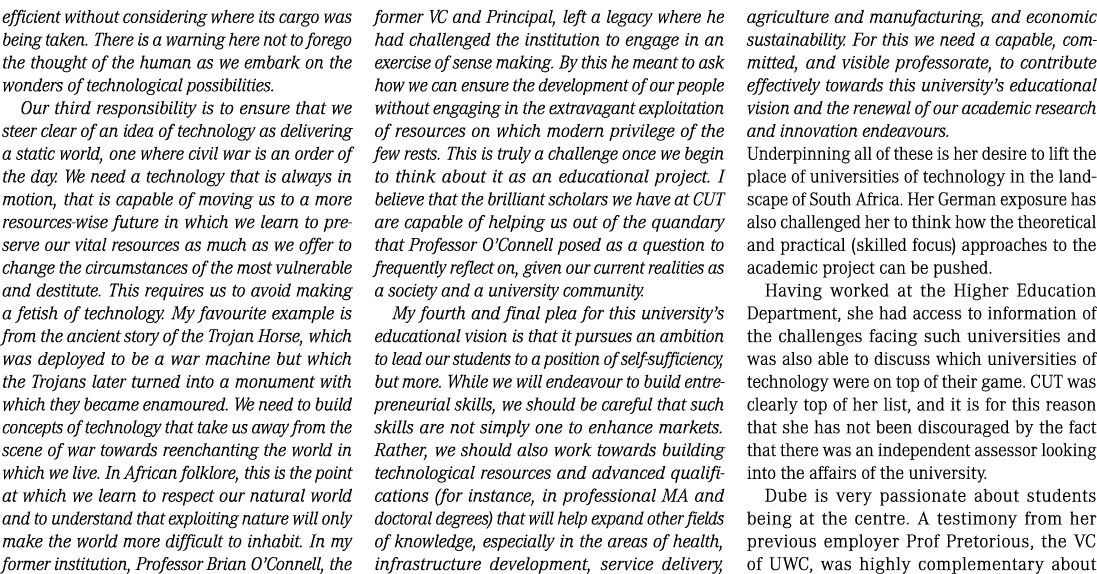efficient without considering where its cargo was being taken. There is a warning here not to forego the thought of t...