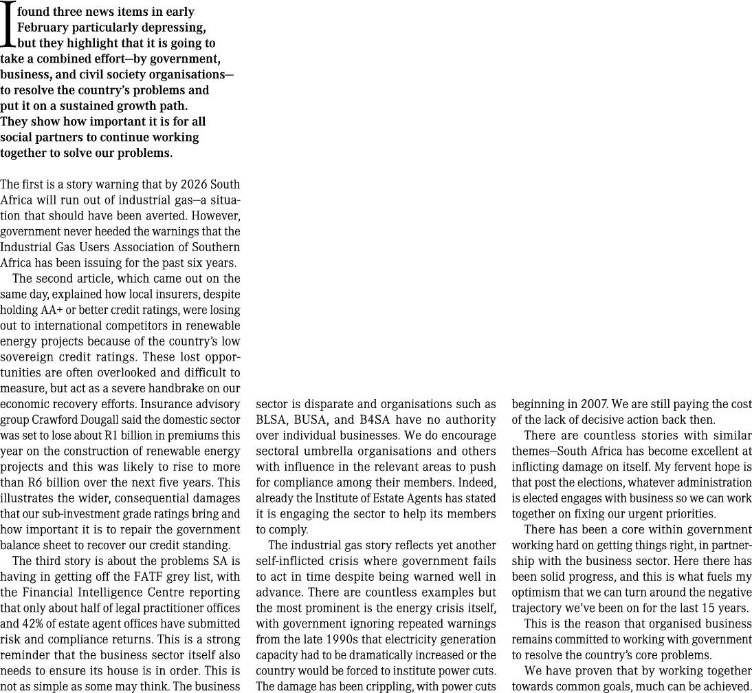 I found three news items in early February particularly depressing, but they highlight that it is going to take a com...