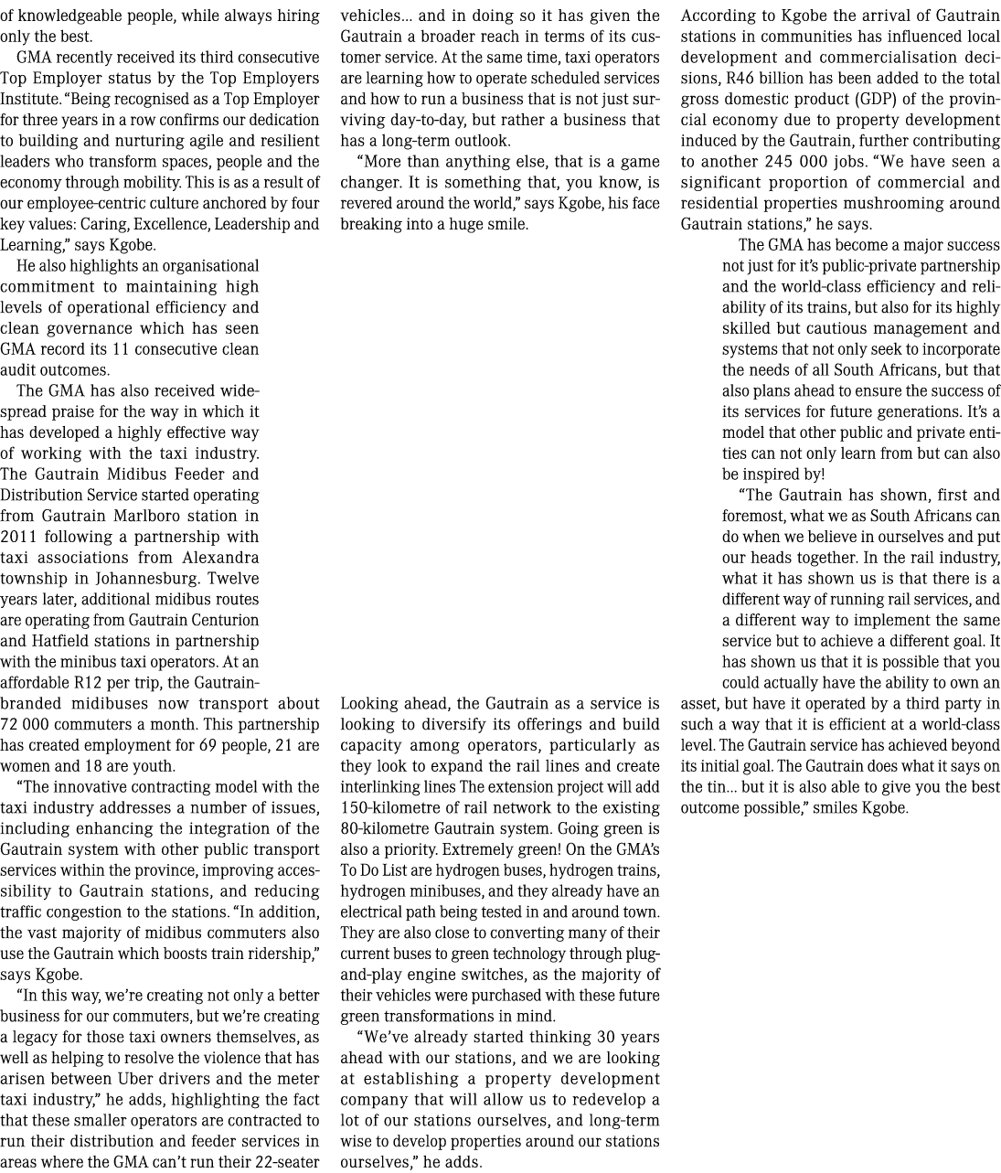 of knowledgeable people, while always hiring only the best. GMA recently received its third consecutive Top Employer ...