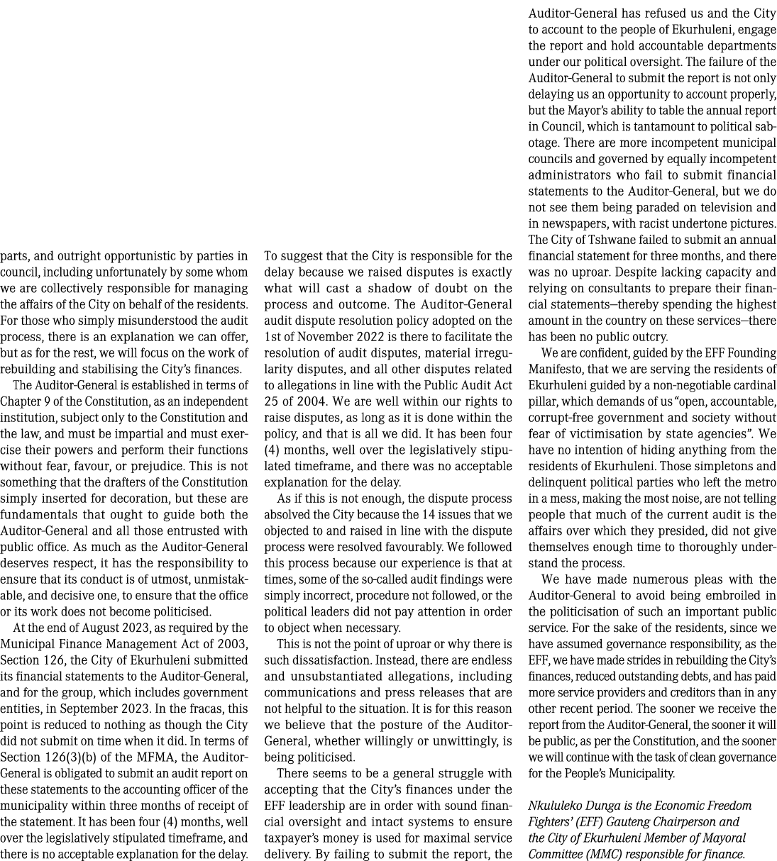 parts, and outright opportunistic by parties in council, including unfortunately by some whom we are collectively res...
