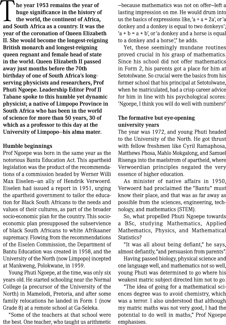  The year 1953 remains the year of huge significance in the history of the world, the continent of Africa, and South ...