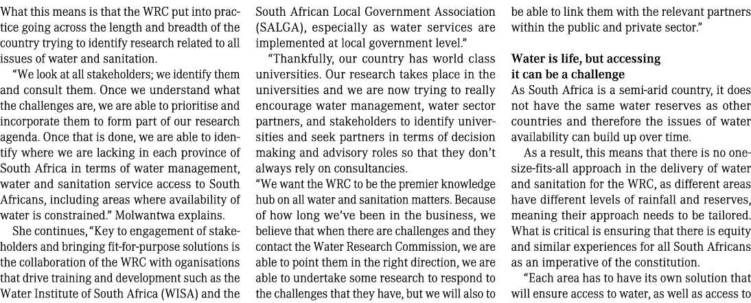 What this means is that the WRC put into practice going across the length and breadth of the country trying to identi...