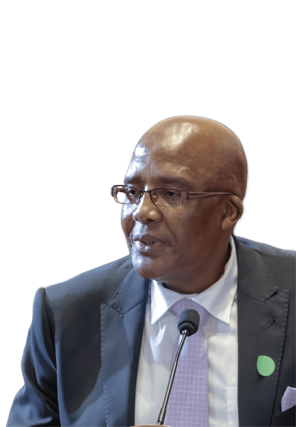 CAPE TOWN, SOUTH AFRICA - FEBRUARY 14: The Minister of Home Affairs, Dr Aaron Motsoaledi at the Debate on 2022 State Of The Nation (SONA) at Cape Town City Hall on February 14, 2022 in Cape Town, South Africa.  The National Assembly (NA) and the National Council of Provinces (NCOP) held joint sittings to debate the State of the Nation Address (SONA), which President Cyril Ramaphosa delivered at the Cape Town City Hall on 10 February. (Photo by Jaco Marais/Die Burger/Gallo Images via Getty Images)