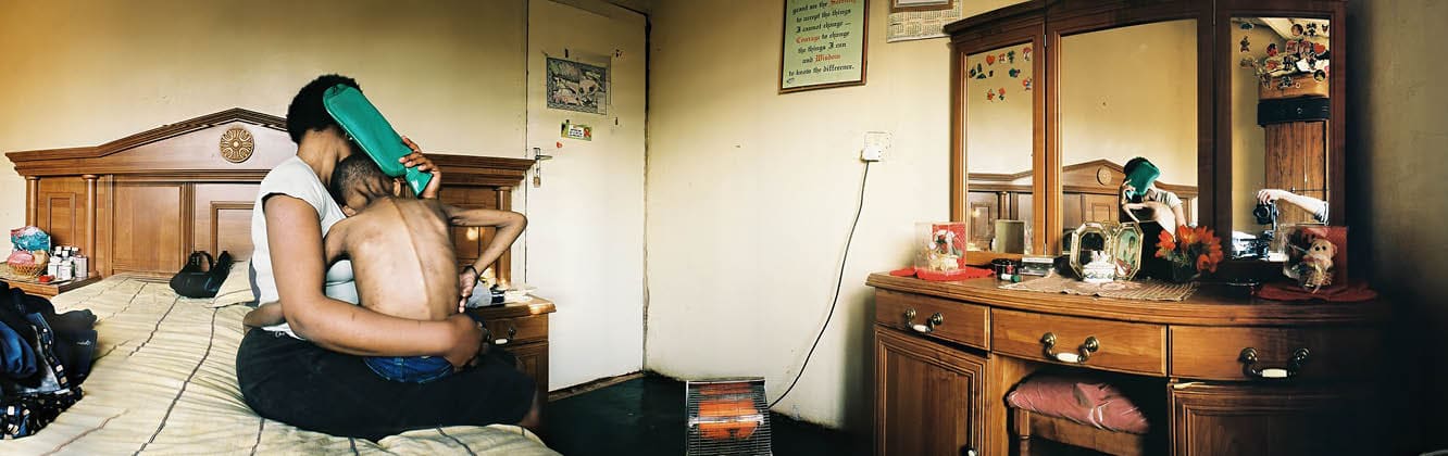 Anonymous. Mother of two, HIV+. Children also are HIV+. None on treatment. CD4 count: unknown. “This is not politics. This is our life. I am HIV-positive and I have two kids, both HIV-positive. My husband died in 2000. I have a name and surname, but I can't tell you because of discrimination. I want you to know the way I feel about our situation. I need help. I need you to know that we need you to love us. Support us. Mr. President, I want you to know my feelings. My kids are suffering and I am suffering too. So please give us anti-retroviral virus drugs because this is not politics, this is our life. We are fighting for our life." (Photo by Gideon Mendel/Corbis via Getty Images)