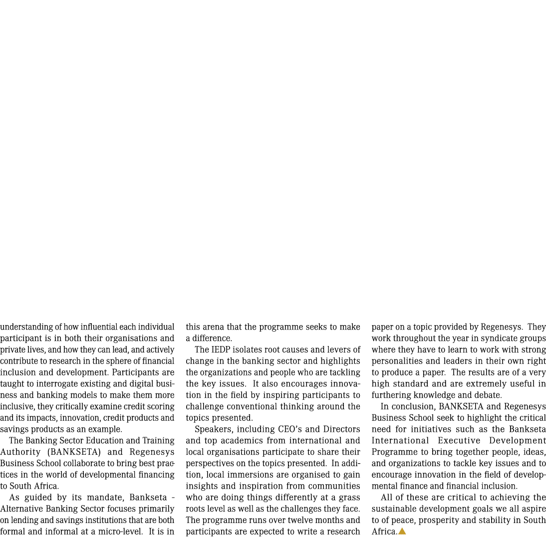 understanding of how influential each individual participant is in both their organisations and private lives, and ho...