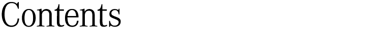 Contents