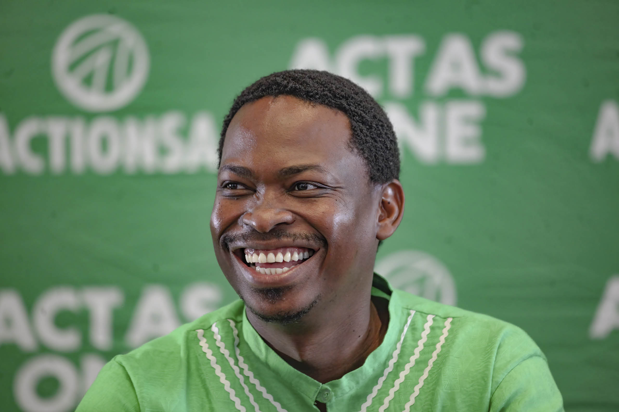 SANDTON, SOUTH AFRICA - JANUARY 24:Former DA Midvaal Mayor Bongani Baloyiat the ActionSA Press Briefing on January 24, 2022 in Sandton, South Africa. It is reported that ActionSA has announced former Midvaal mayor Bongani Baloyi as the new addition to the party. (Photo by Sharon Seretlo/Gallo Images via Getty Images)