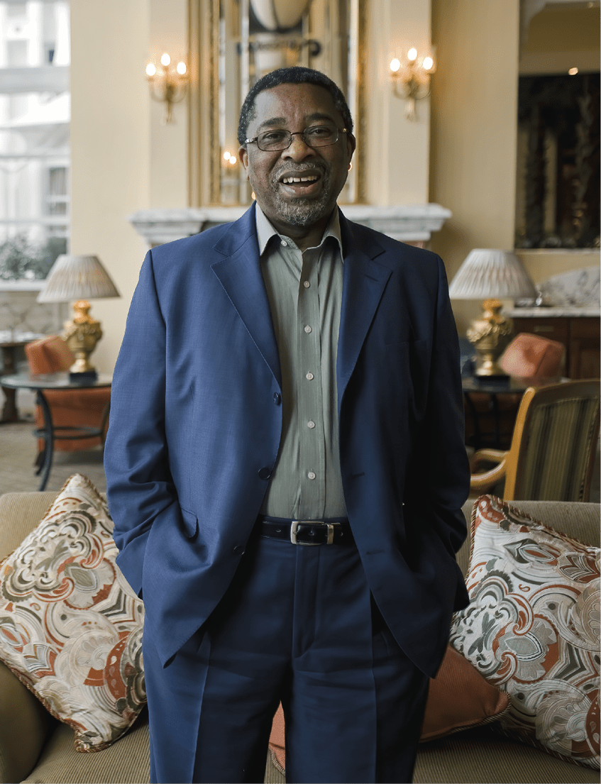 CAPE TOWN, SOUTH AFRICA - JUNE 16: Moeletsi Mbeki, a journalist, publisher and a businessman stands in the lobby at the Table Bay hotel on June 16, 2008 in Cape Town, South Africa. He visited the Cape Town book fair. Mr. Mbeki is the brother of the former South African president Thabo Mbeki. He often criticizes his brother's government, the lack of service deliver and slow progress of empowering the poor people in the country. (Photo by Per-Anders Pettersson/Getty Images)