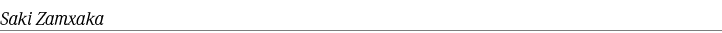 Saki Zamxaka