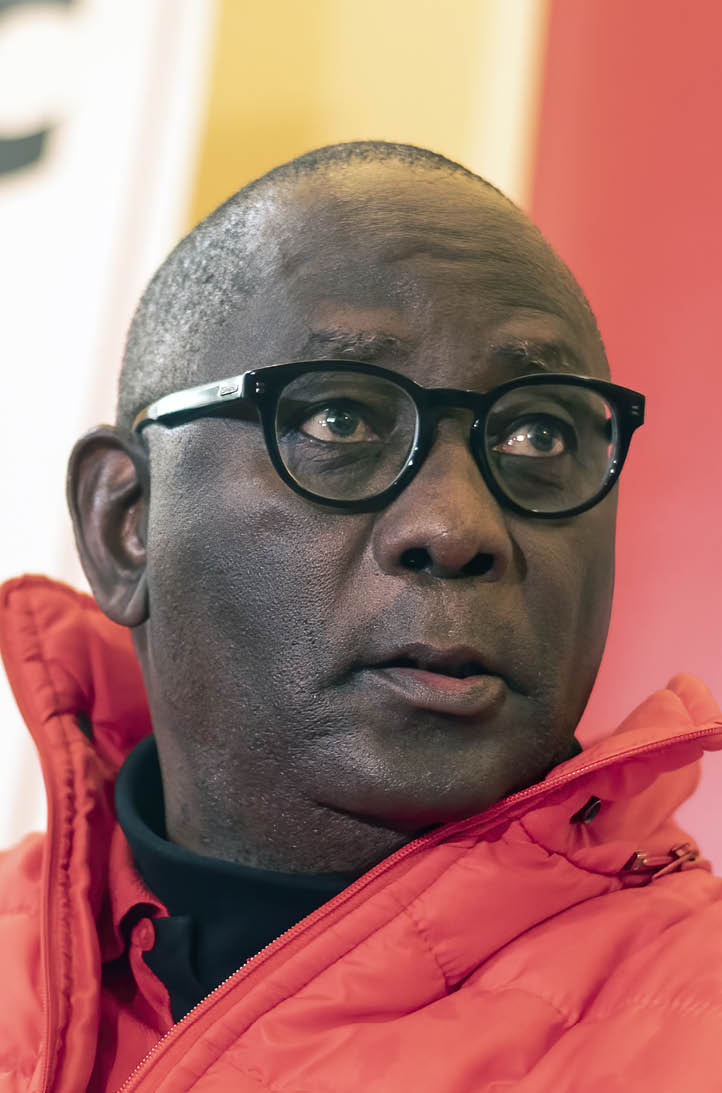 CAPE TOWN, SOUTH AFRICA - MAY 21: Zwelinzima Vavi (SAFTU General Secretary) briefs the media ahead of the budget speech at St George's Cathedral on May 21, 2025 in Cape Town, South Africa. Leaders from organised labour and community based organisations voiced concerns about the prospect of deepening austerity measures. (Photo by Brenton Geach/Gallo Images via Getty Images)