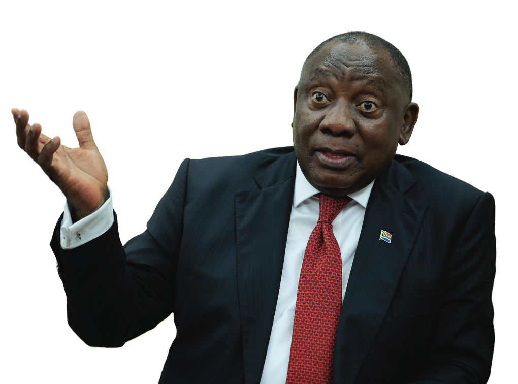 WASHINGTON, DC - MAY 21: South Africa President Cyril Ramaphosa speaks to journalists during a meeting with U.S. President Donald Trump in the Oval Office at the White House on May 21, 2025 in Washington, DC. Relations between the two countries have been strained since Trump signed an executive order in February that claimed white South Africans are the victims of government land confiscation and race-based “genocide,” while admitting some of those Afrikaners as refugees to the United States. Trump also halted all foreign aid to South Africa and expelled the country’s Ambassador to the U.S., Ebrahim Rasool. (Photo by Chip Somodevilla/Getty Images)