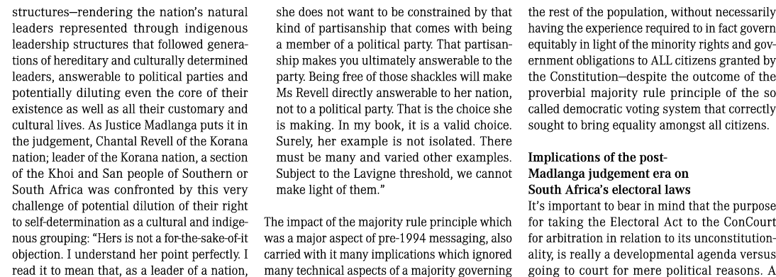structures—rendering the nation’s natural leaders represented through indigenous leadership structures that followed ...