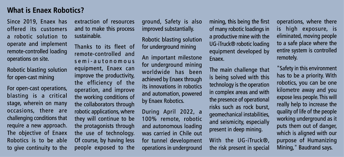 What is Enaex Robotics? Since 2019, Enaex has offered its customers a robotic solution to operate and implement remot...