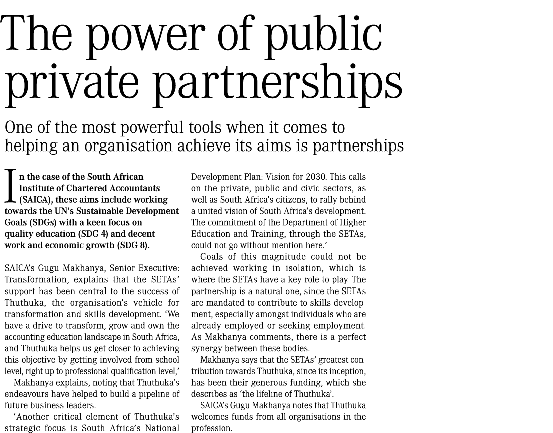 The power of public private partnerships One of the most powerful tools when it comes to helping an organisation achi...