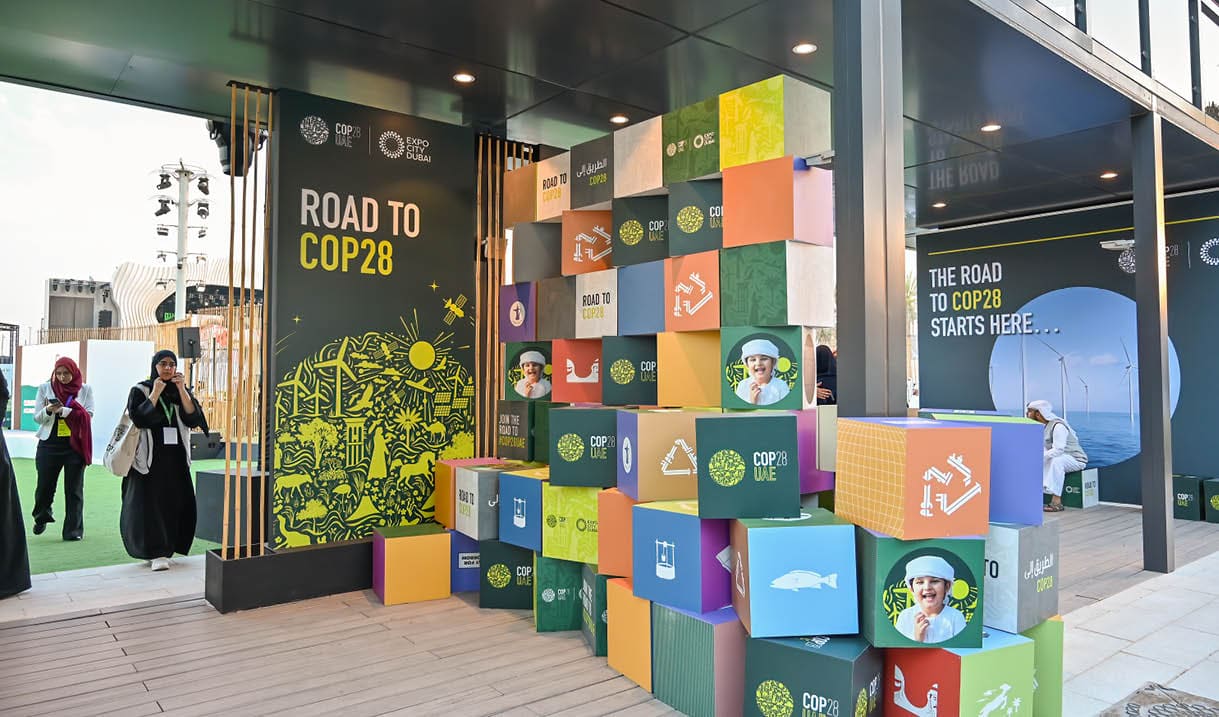 DUBAI, UNITED ARAB EMIRATES - MARCH 15: Preparations begin for UN Climate Change Conference (COP28) to be held between 30 November - 12 December this year in Dubai, United Arab Emirates on March 15, 2023. (Photo by Waleed Zein/Anadolu Agency via Getty Images)