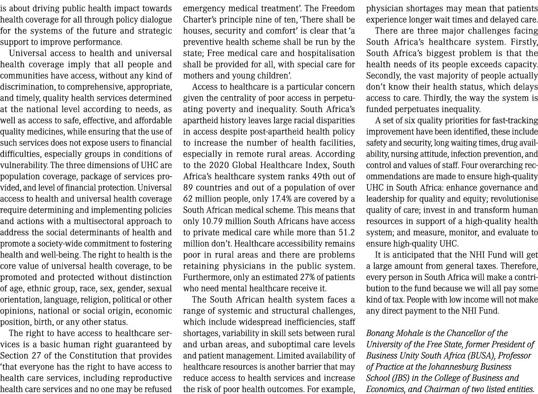 is about driving public health impact towards health coverage for all through policy dialogue for the systems of the ...
