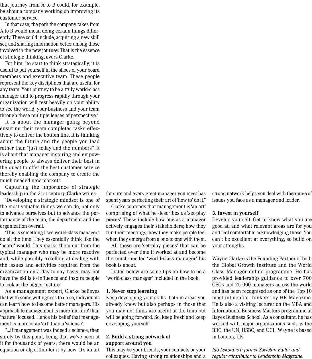 that journey from A to B could, for example, be about a company working on improving its customer service. In that ca...