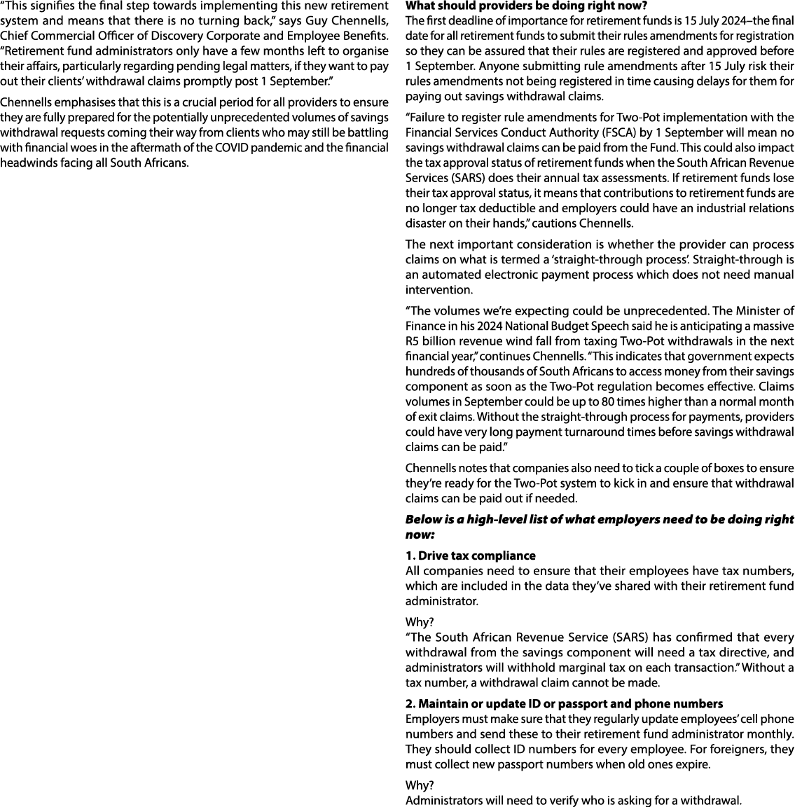 “This signifies the final step towards implementing this new retirement system and means that there is no turning bac...