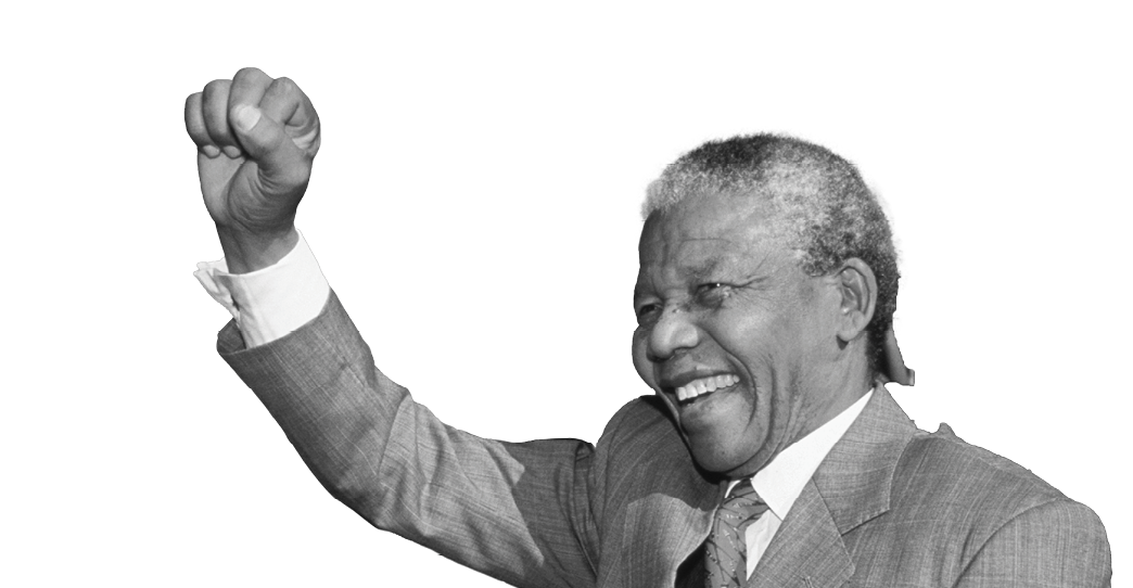 (Original Caption) Johannesburg, South Africa: Nelson Mandela visits Hlengiwe School to encourage students to learn - Former President of South Africa and longtime political prisoner, held by the Apartheid based government from 1964-1990 for sabotage. With the coming of a freer political climate, Mandela was released from his life sentence at Victor Vester Prison on February 11, of 1990. He went on to lead the African National Congress in negotiations with President F.W. de Klerk, that resulted in the end of Apartheid and full citizenship for all South Africans. He and de Klerk received a joint Nobel Peace Prize in 1993 for their efforts. Mandela was elected president in 1994. (Photo by © Louise Gubb/CORBIS SABA/Corbis via Getty Images)