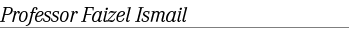 Professor Faizel Ismail